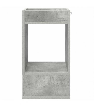 vidaXL End Table Concrete Grey 30 x 30 x 56 cm Engineered Wood