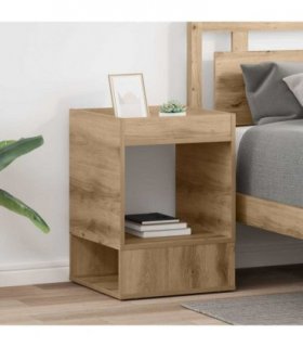 vidaXL End Table 2 pcs Artisan Oak 40 x 40 x 56 cm Engineered Wood