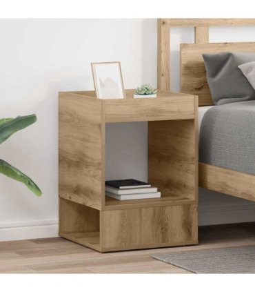 vidaXL End Table 2 pcs Artisan Oak 40 x 40 x 56 cm Engineered Wood
