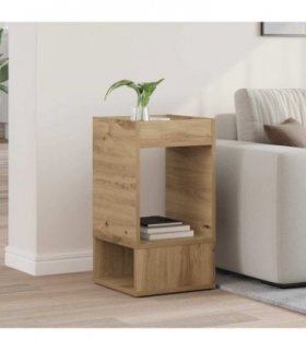 vidaXL End Table Artisan Oak 30 x 30 x 56 cm Engineered Wood