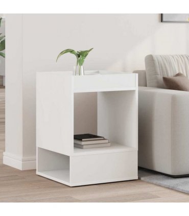 vidaXL End Table White 40 x 40 x 56 cm Engineered Wood