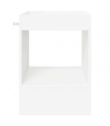 vidaXL End Table White 40 x 40 x 56 cm Engineered Wood