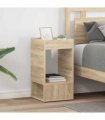 vidaXL End Table 2 pcs Sonoma Oak 30 x 30 x 56 cm Engineered Wood