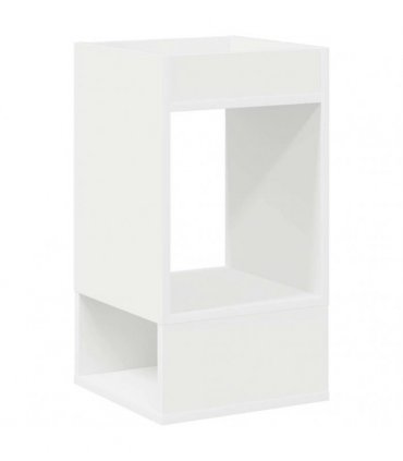 vidaXL End Table 2 pcs White 30 x 30 x 56 cm Engineered Wood