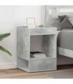 vidaXL End Table 2 pcs Concrete Grey 40 x 40 x 56 cm Engineered Wood