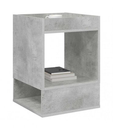 vidaXL End Table 2 pcs Concrete Grey 40 x 40 x 56 cm Engineered Wood