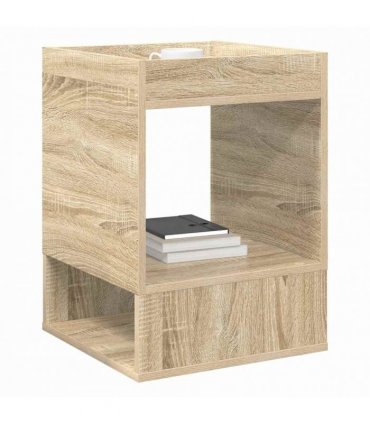 vidaXL End Table 2 pcs Sonoma Oak 40 x 40 x 56 cm Engineered Wood