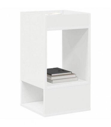 vidaXL End Table White 30 x 30 x 56 cm Engineered Wood