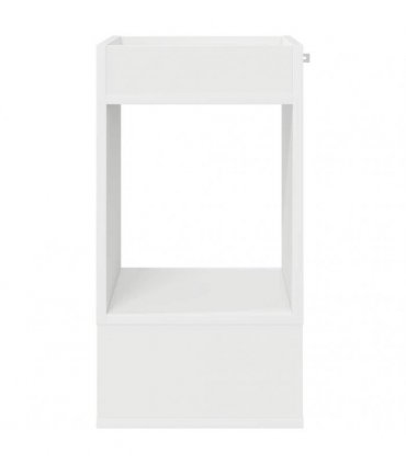 vidaXL End Table White 30 x 30 x 56 cm Engineered Wood