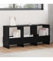 vidaXL Magazine Rack Black Oak 102 x 30 x 45 cm