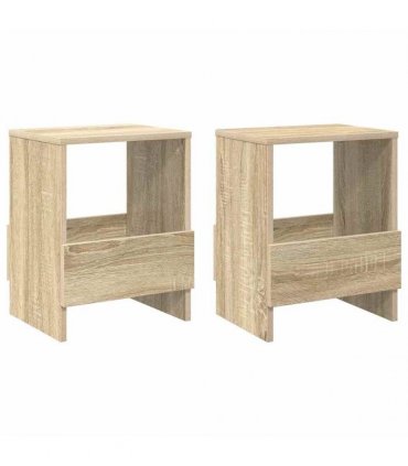 vidaXL Magazine Rack 2 pcs Sonoma Oak 35 x 30 x 45 cm