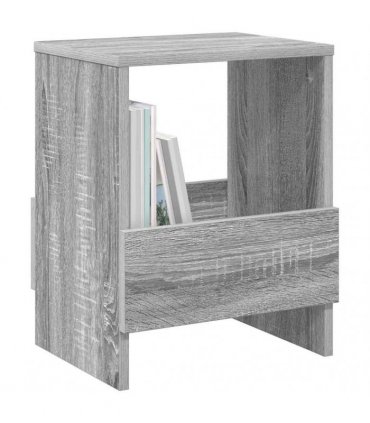 vidaXL Magazine Rack 2 pcs Grey Sonoma 35 x 30 x 45 cm