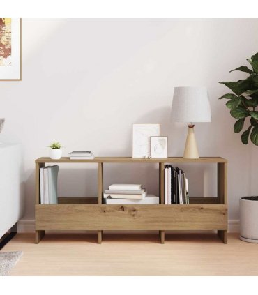 vidaXL Magazine Rack Artisan Oak 102 x 30 x 45 cm