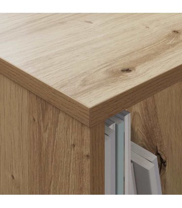 vidaXL Magazine Rack Artisan Oak 102 x 30 x 45 cm