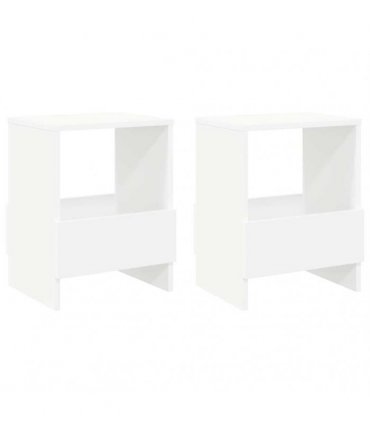 vidaXL Magazine Rack 2 pcs White 35 x 30 x 45 cm