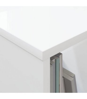 vidaXL Magazine Rack 2 pcs White 35 x 30 x 45 cm