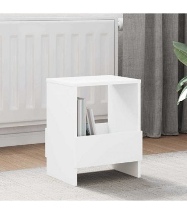 vidaXL Magazine Rack White 35 x 30 x 45 cm