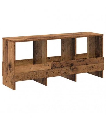 vidaXL Magazine Rack Old Wood 102 x 30 x 45 cm