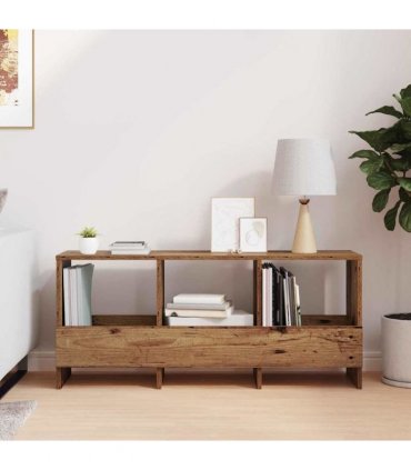 vidaXL Magazine Rack Old Wood 102 x 30 x 45 cm
