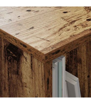 vidaXL Magazine Rack Old Wood 102 x 30 x 45 cm