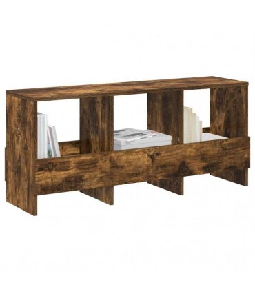 vidaXL Magazine Rack Smoked Oak 102 x 30 x 45 cm