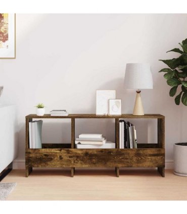 vidaXL Magazine Rack Smoked Oak 102 x 30 x 45 cm
