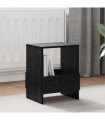 vidaXL Magazine Rack 2 pcs Black Oak 35 x 30 x 45 cm