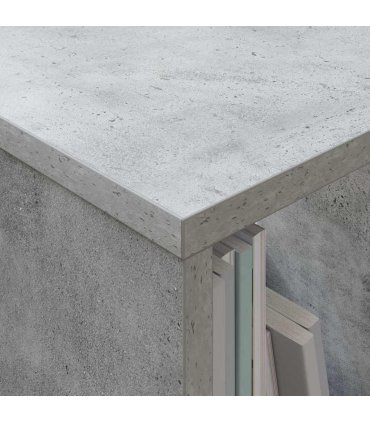 vidaXL Magazine Rack Concrete Grey 102 x 30 x 45 cm