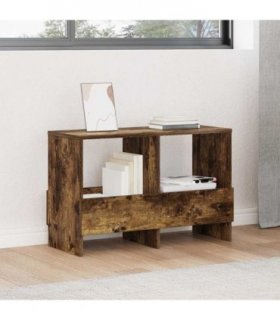 vidaXL Magazine Rack Smoked Oak 68.5 x 30 x 45 cm