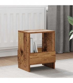 vidaXL Magazine Rack 2 pcs Old Wood 35 x 30 x 45 cm