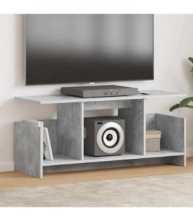 vidaXL TV Stand Concrete Grey 102 x 35 x 45 cm Engineered Wood