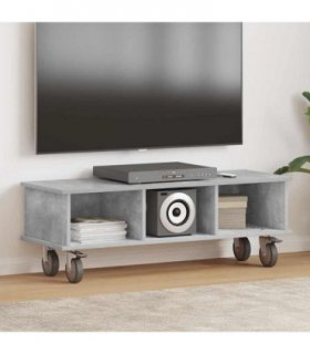 vidaXL TV Stand Concrete Grey 100 x 35 x 35 cm Engineered Wood