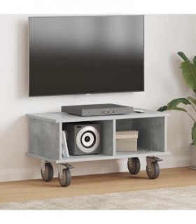 vidaXL TV Stand Concrete Grey 68.5 x 35 x 35 cm Engineered Wood