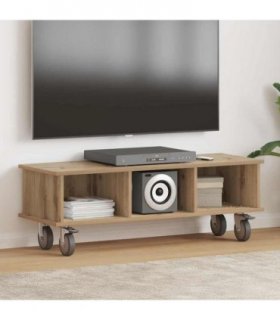 vidaXL TV Stand Artisan Oak 100 x 35 x 35 cm Engineered Wood