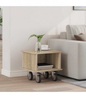 vidaXL TV Stand Sonoma Oak 37 x 35 x 35 cm Engineered Wood