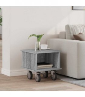 vidaXL TV Stand Grey Sonoma 37 x 35 x 35 cm Engineered Wood