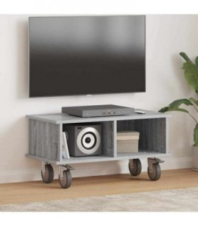 vidaXL TV Stand Grey Sonoma 68.5 x 35 x 35 cm Engineered Wood
