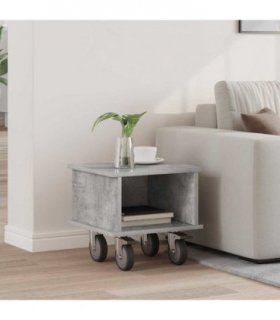 vidaXL TV Stand Concrete Grey 37 x 35 x 35 cm Engineered Wood