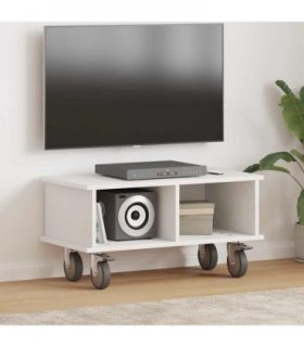 vidaXL TV Stand White 68.5 x 35 x 35 cm Engineered Wood