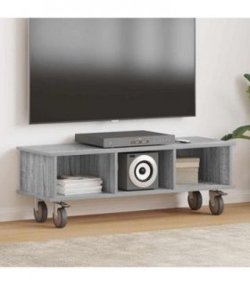 vidaXL TV Stand Grey Sonoma 100 x 35 x 35 cm Engineered Wood