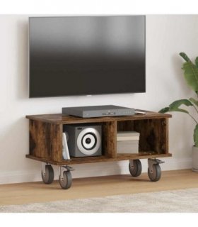 vidaXL TV Stand Smoked Oak 68.5 x 35 x 35 cm Engineered Wood