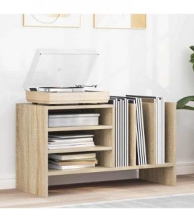 vidaXL Record Cabinet Sonoma Oak 78.5 x 35 x 45 cm Engineered Wood