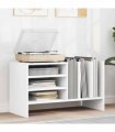 vidaXL Record Cabinet White 78.5 x 35 x 45 cm Engineered Wood