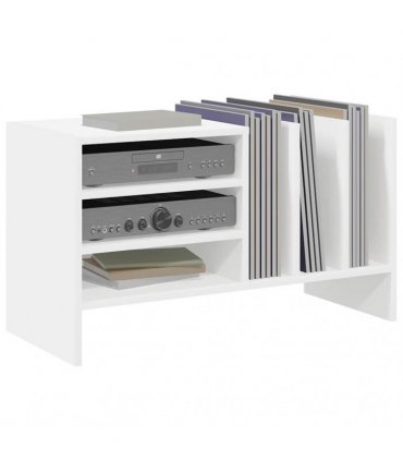 vidaXL Record Cabinet White 78.5 x 35 x 45 cm Engineered Wood