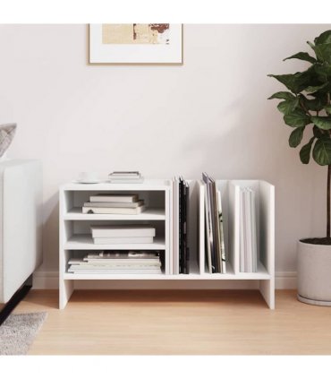 vidaXL Record Cabinet White 78.5 x 35 x 45 cm Engineered Wood