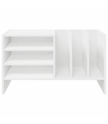 vidaXL Record Cabinet White 78.5 x 35 x 45 cm Engineered Wood