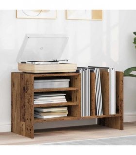 vidaXL Record Cabinet Old Wood 78.5 x 35 x 45 cm Engineered Wood