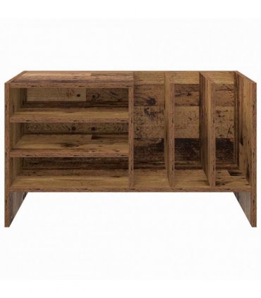 vidaXL Record Cabinet Old Wood 78.5 x 35 x 45 cm Engineered Wood