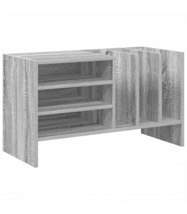 vidaXL Record Cabinet Grey Sonoma 78.5 x 35 x 45 cm Engineered Wood