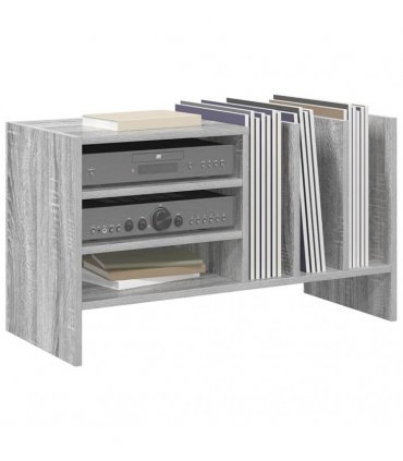 vidaXL Record Cabinet Grey Sonoma 78.5 x 35 x 45 cm Engineered Wood